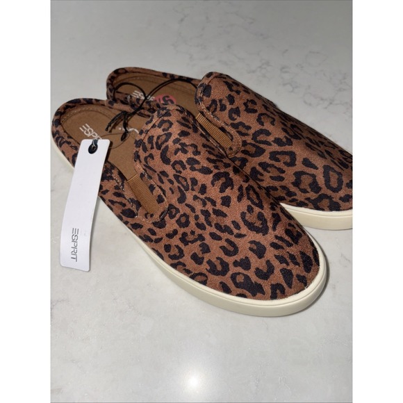 Esprit Shoes - ESPRIT Womens 9.5 Northwest‎ Natural Leopard Print Slip On Flat shoes Sneakers